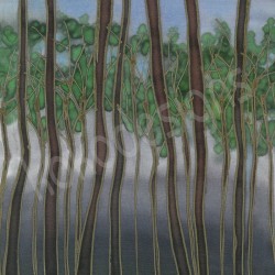Tree tops bamboo print