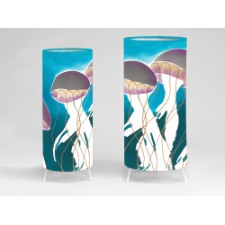 Jellyfish print tablelight