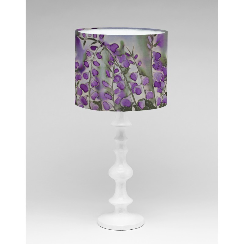 Foxglove silk lampshade