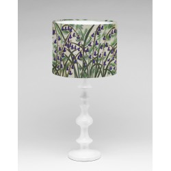 Ferns and bluebells silk lampshade