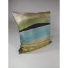 Copper shoreline silk cushion