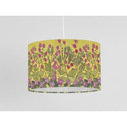 Red Campion print ceiling shade