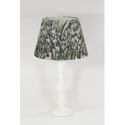 Ferns and Bluebells silk cone lampshade