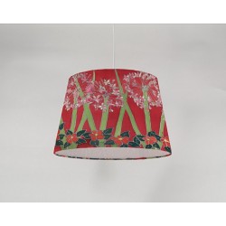 Pink agapanthus silk ceiling cone shade