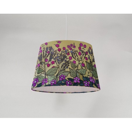 Red campion silk ceiling cone shade