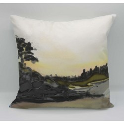 Ards Forest Park velvet print cushion