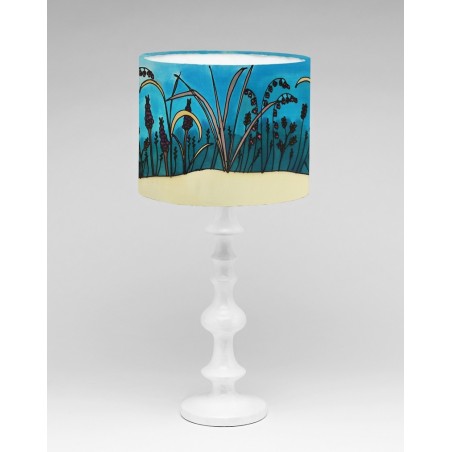 Seagrass silk lampshade