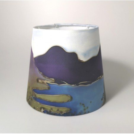 Seascape III silk wall light shade