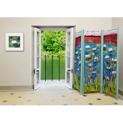 Waterlily room screen- SOLD