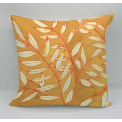 Willow velvet print cushion