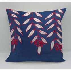 Rowan velvet print cushion