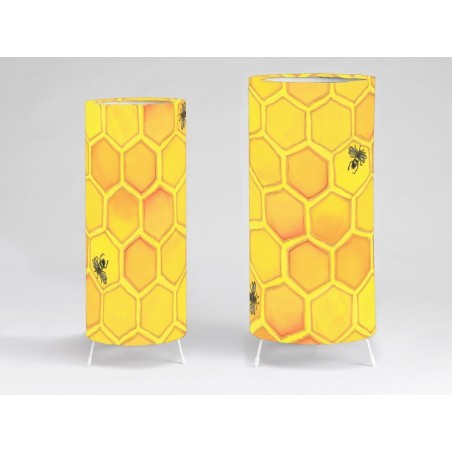 Honeycomb print tablelight