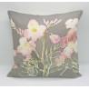 Cuckoo flower velvet print cushion
