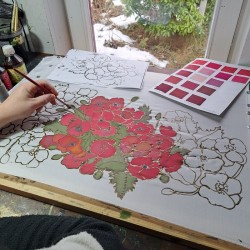 Full day silk painting workshop
