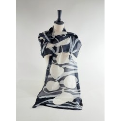 Snowdrop silk scarf