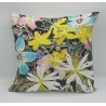 Wild flowers of Ireland velvet print cushion