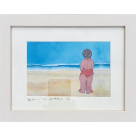 Beach in all weathers bamboo print -sun