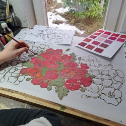 Silk painting workshop-...