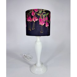 Fuchsia silk lampshade