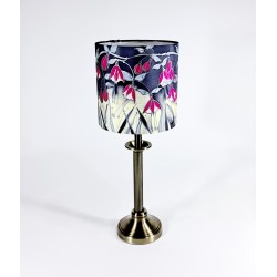 Fuchsia silk lampshade